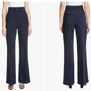 Equipment Button Detail Wide Leg Trousers